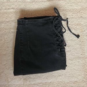 Free People Charcoal Skinny Jeans